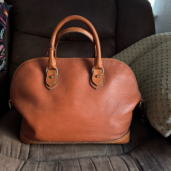 Dooney & Bourke Tan Leather Travel Bag - Picture 2 of 8